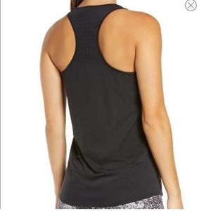 Zella Black Nova Perforated Racerback Tank